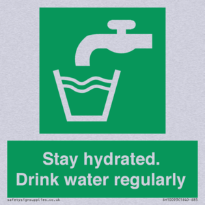 Stay hydrated. Drink water regularly 